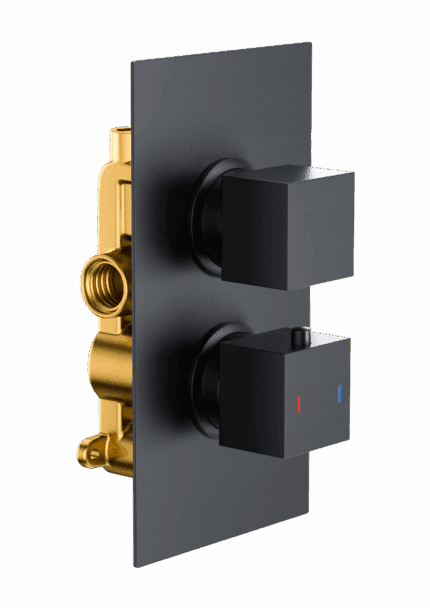 Square Twin Single Outlet