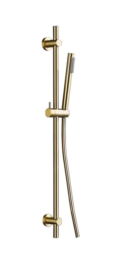 Round Brushed Brass Slide Rail Pencil handset