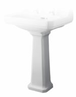 Fitzroy Comfort Height Full Pedestal - White Ceramic