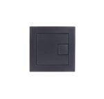 Black Square Flush Button