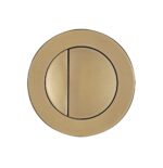 Round Flush Button - Brushed Brass