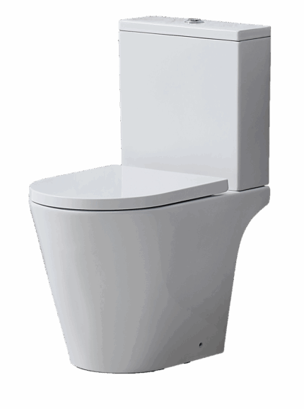 Manhattan Rimless Open Back Pan and Seat