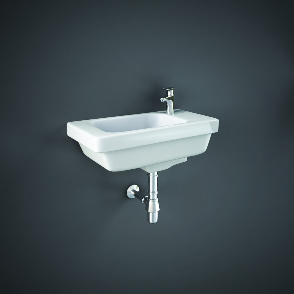 RAK-Resort 45cm Slimline Basin 1th Right Hand RAK-Resort 45cm Slimline Basin 1th Right Hand - Image 1