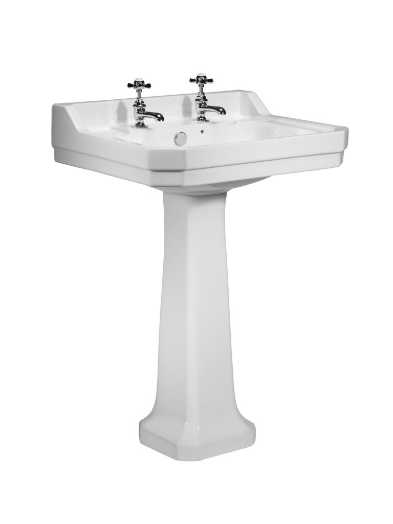 Vitoria 605mm 2 Tap Hole Square basin only Vitoria 605mm 2 Tap Hole Square basin only - Image 1