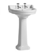 Vitoria 550mm 2 Tap Hole Round basin only