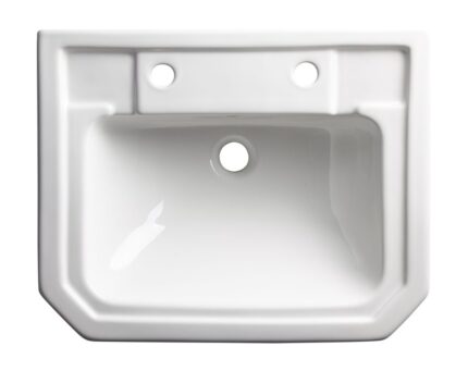 Vitoria 550mm Semi-Countertop 2 Tap Hole Basin Only