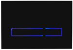 Flush Plate Options Sensor Flush Plate - Black with Blue LED