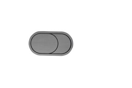OVAL FLUSH BUTTON GUNMETAL