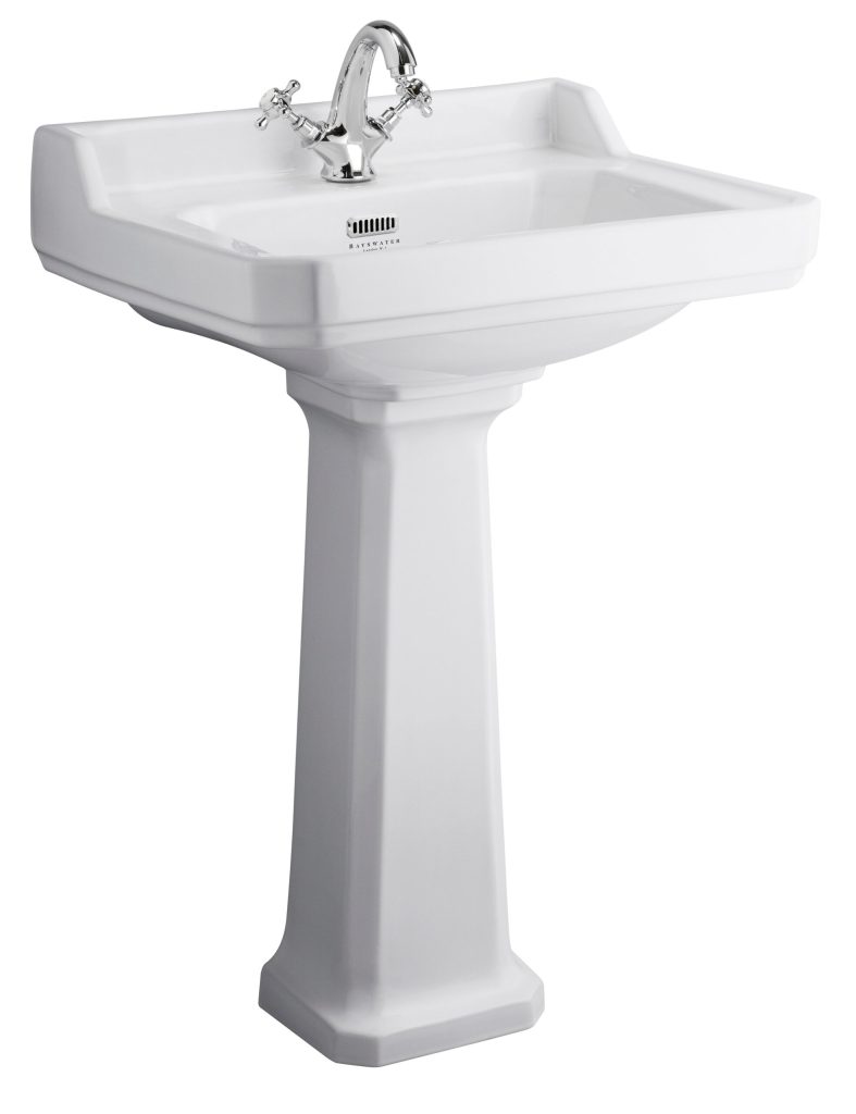 Fitzroy 595mm Basin 3 Tap Holes - White Ceramic Fitzroy 595mm Basin 3 Tap Holes - White Ceramic - Image 1