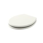 Fitzroy Traditional Round Wood Seat - Soft Close Chrome Hinge - Pointing White