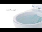 PENA Rimless Comfort Height Open Back Close Coupled  WC & Sequence Slim Soft Close Seat - Image 2