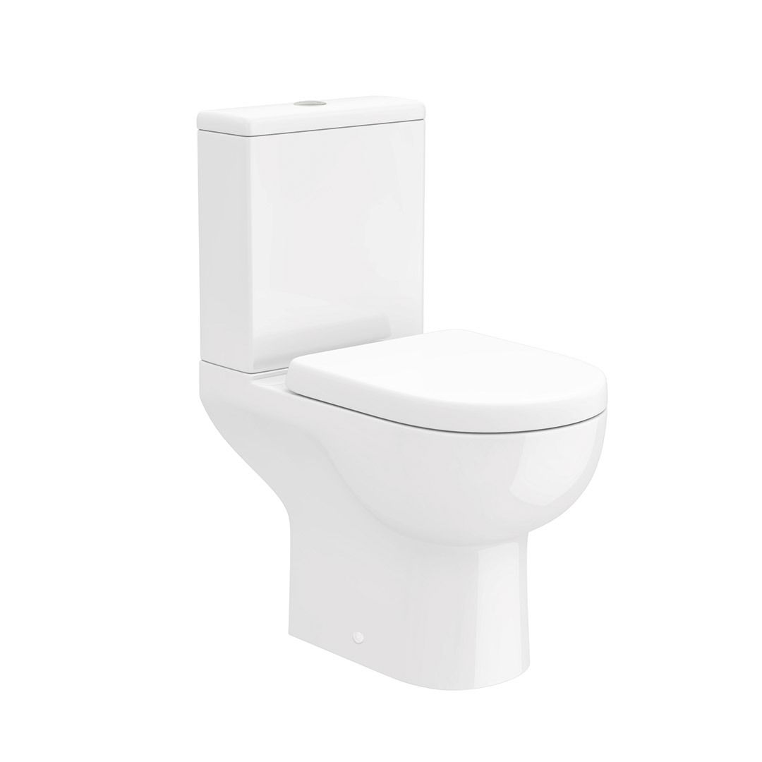 Foye Open Back Pan, Cistern & D-Shape Seat Foye Open Back Pan, Cistern & D-Shape Seat - Image 1