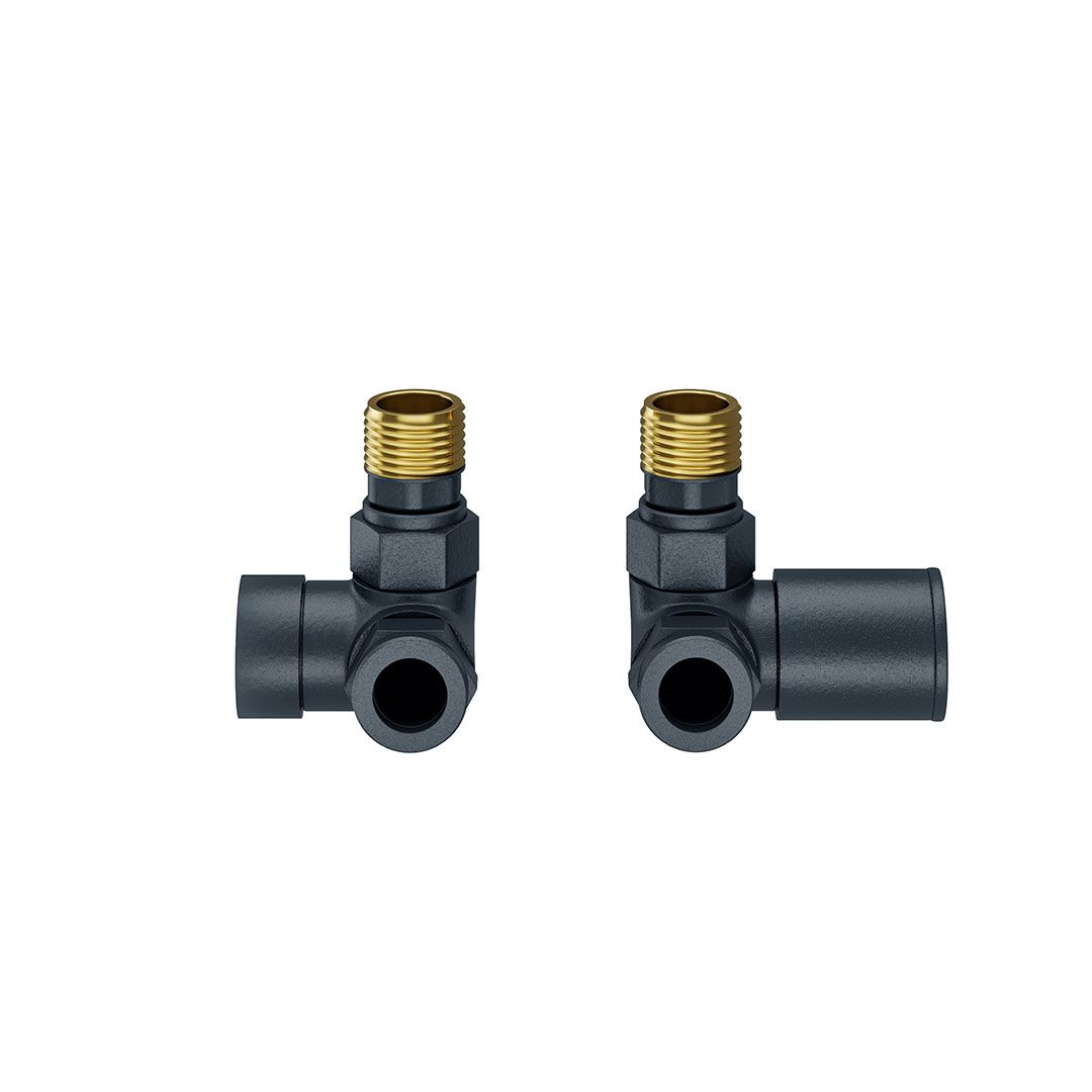 Round Radiator Valves - Corner Round Radiator Valves - Corner - Image 1
