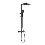 Dayla Exposed Thermostatic Shower - Black
