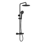 Ryver Exposed Thermostatic Shower - Black