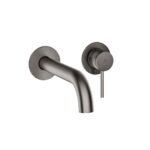 Ryver Wall Mounted Basin Mono - Gun Metal, Fluted