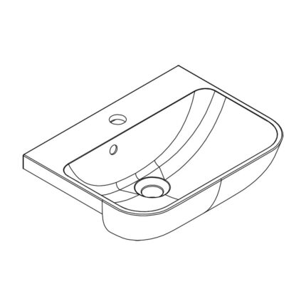 Patton Semi Recessed Basin