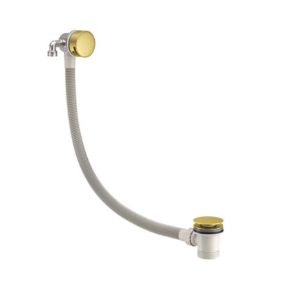 Round Overflow Bath Filler c/w Easy Clean Waste