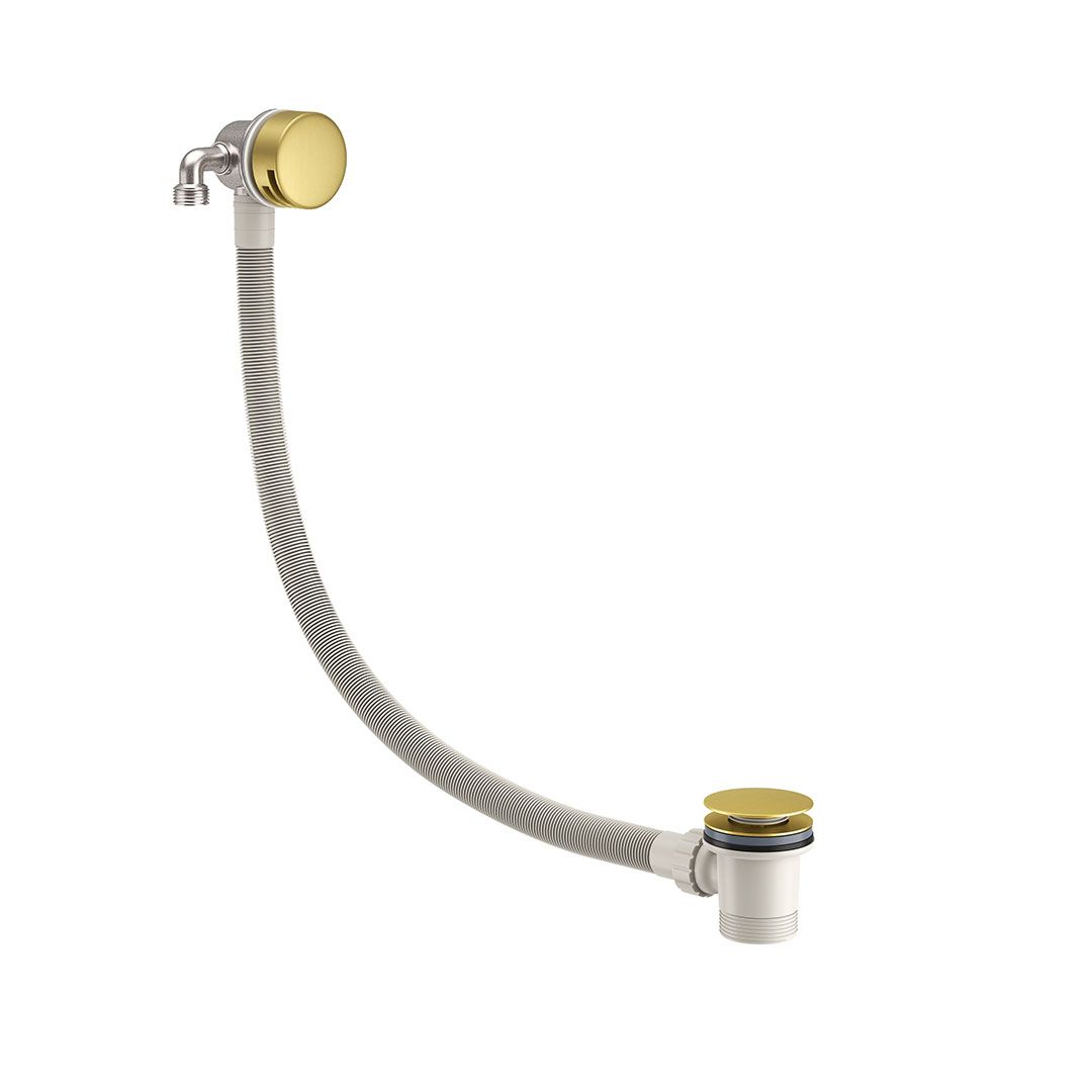 Round Overflow Bath Filler c/w Easy Clean Waste Round Overflow Bath Filler c/w Easy Clean Waste - Image 1