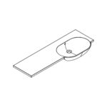 Combi Worktop Basin - 1054mm