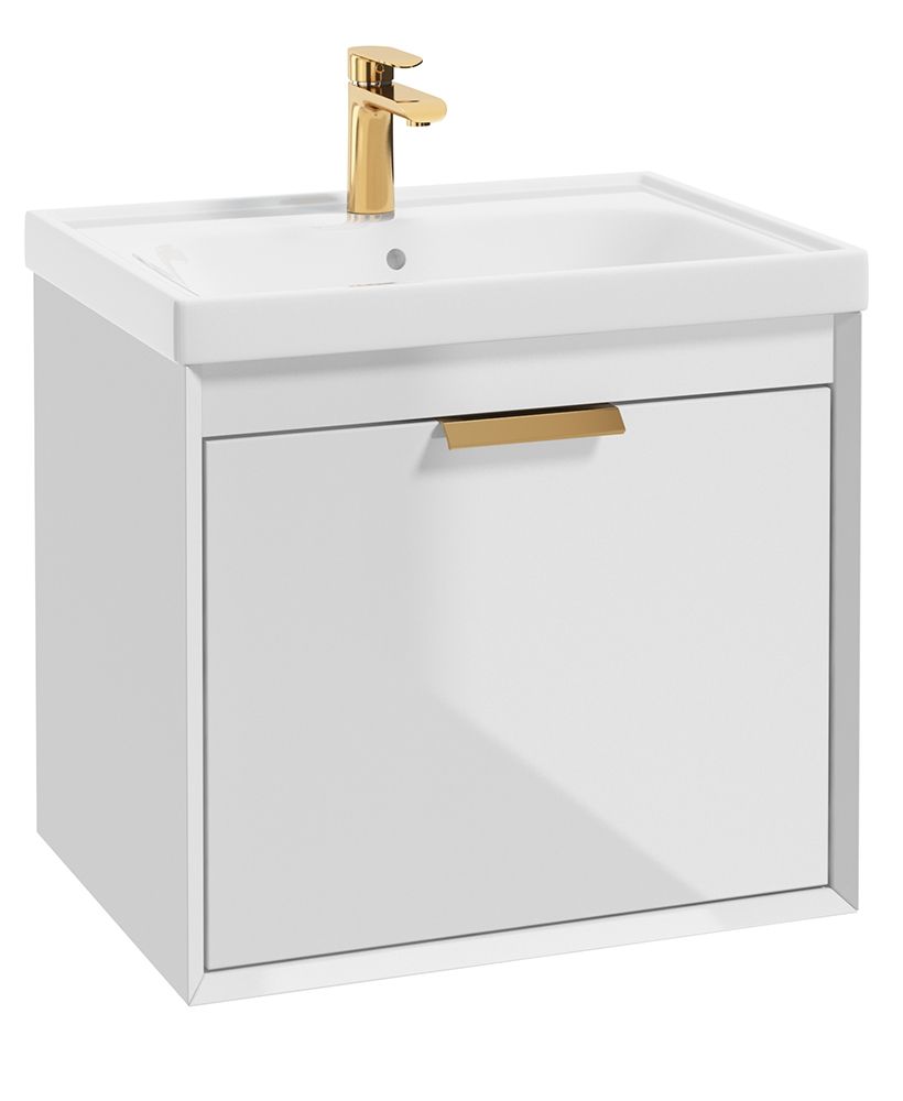1673363433_gfj60wh-1 FJORD Wall Hung 60cm Two Drawer Vanity Unit - Image 1