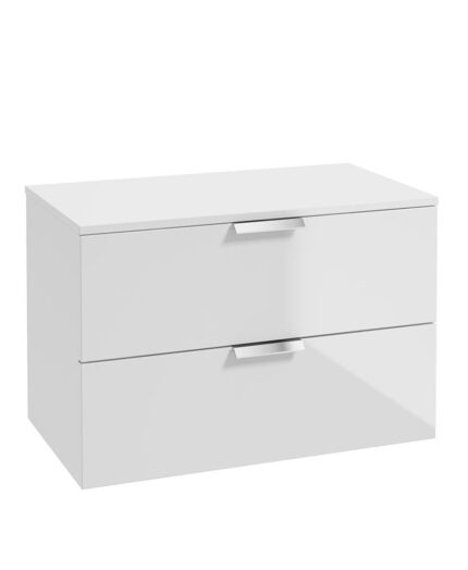 STOCKHOLM Wall Hung 80cm Two Drawer Countertop Vanity Unit