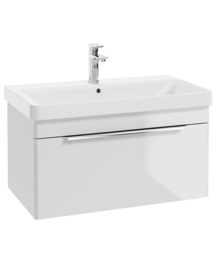 VAGAR Wall Hung 80cm Single Drawer Vanity Unit