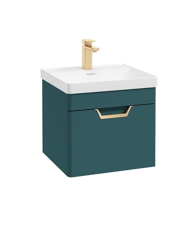 1673363819_gwfre501drob-1 FREYA Wall Hung 50cm Single Drawer Vanity Unit - Image 1