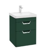 FREYA Wall Hung 50cm Two Drawer Vanity Unit