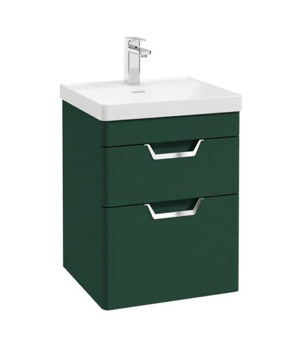 FREYA Wall Hung 50cm Two Drawer Vanity Unit