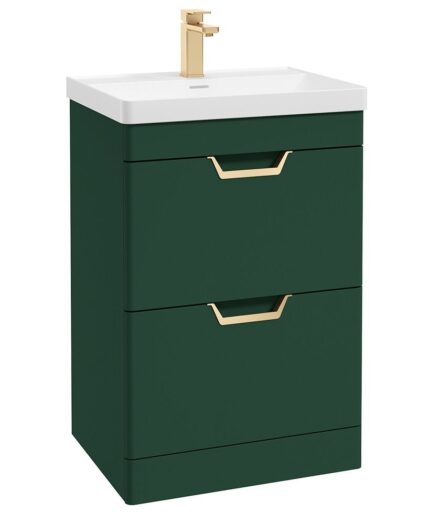 FREYA Floorstanding 60cm Two Drawer Vanity Unit