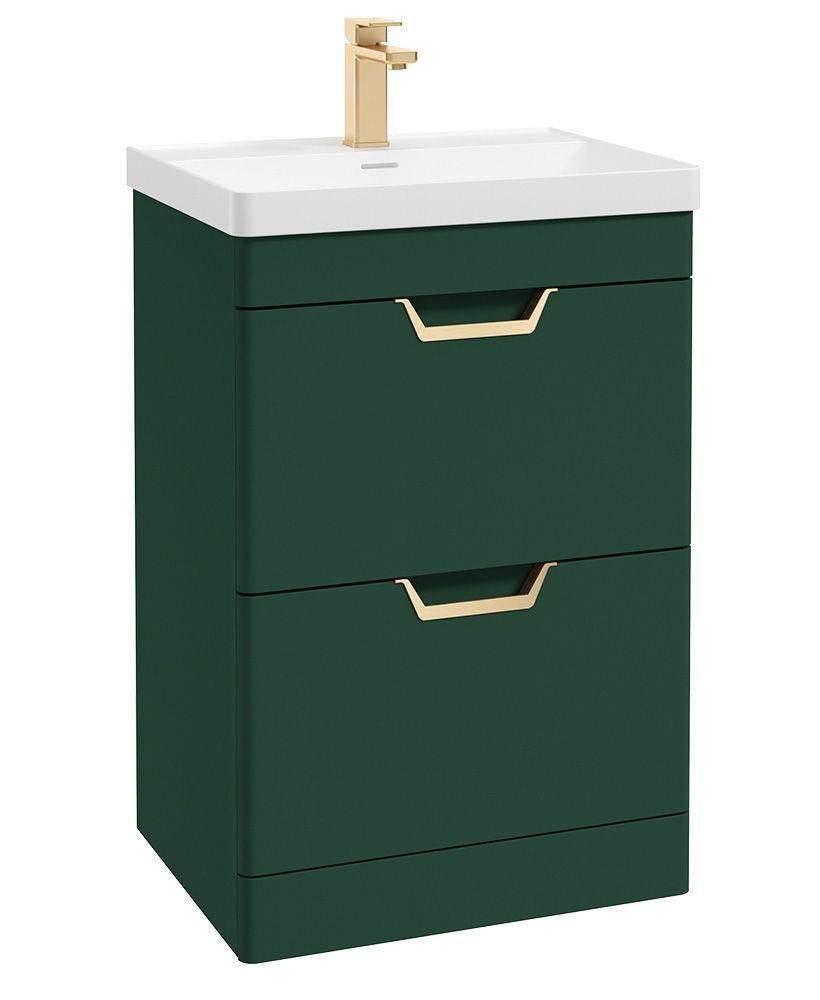 1673363863_gffre602drwg-1 FREYA Floorstanding 60cm Two Drawer Vanity Unit - Image 1