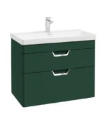 FREYA Wall Hung 80cm Two Drawer Vanity Unit