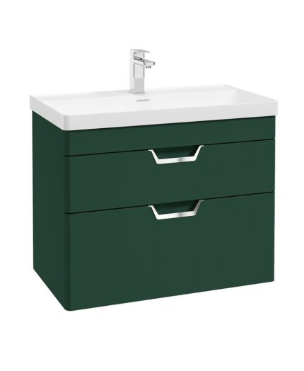 FREYA Wall Hung 80cm Two Drawer Vanity Unit