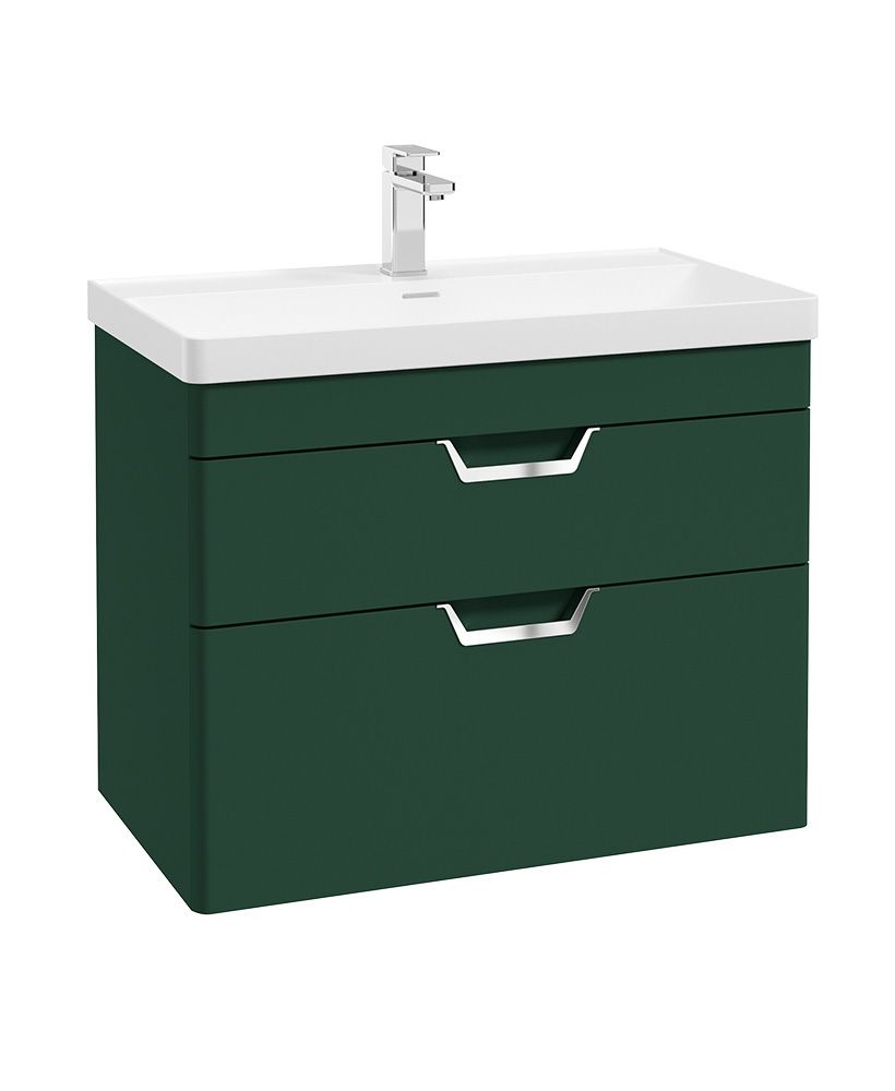 1673363879_cwfre802drwg-1 FREYA Wall Hung 80cm Two Drawer Vanity Unit - Image 1