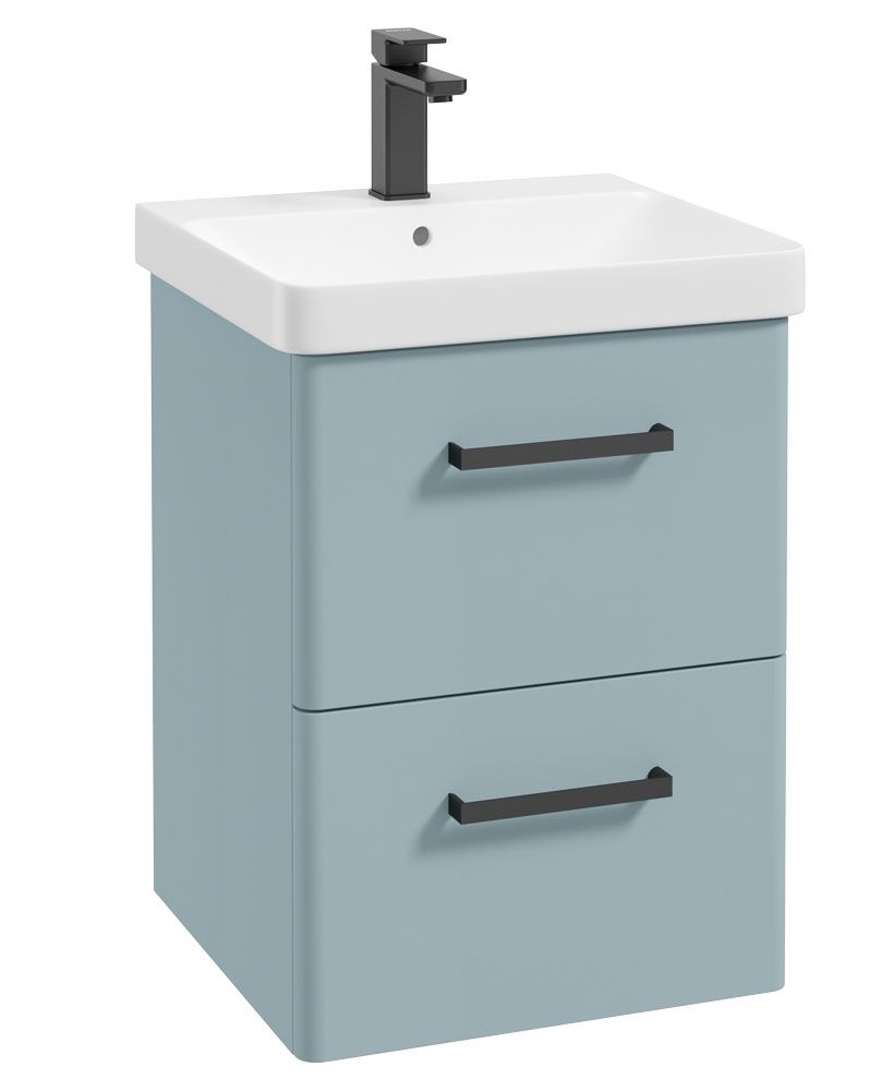 1673363971_uf0486-1 KORA Wall Hung 50cm Two Drawer Vanity Unit - Image 1
