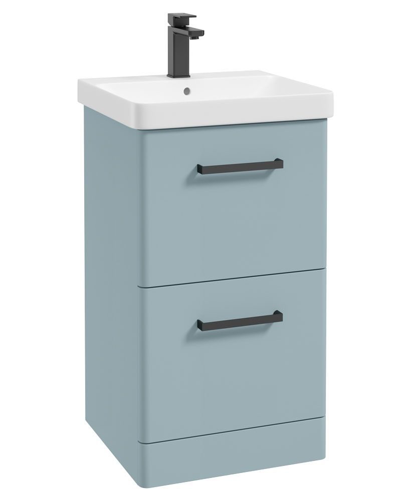 1673363974_uf0496-1 KORA Floorstanding 50cm Two Drawer Vanity Unit - Image 1