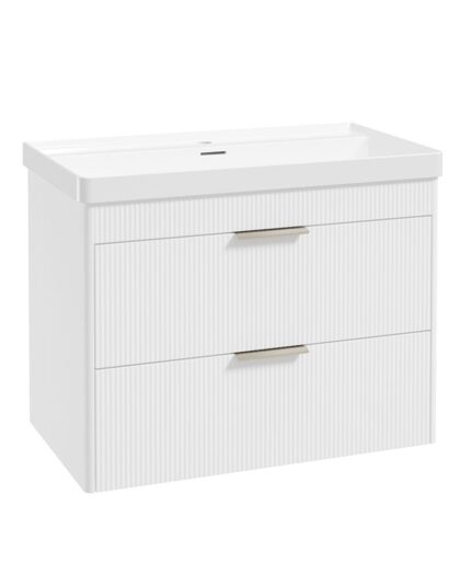 REED Wall Hung 80cm Two Drawer Vanity Unit