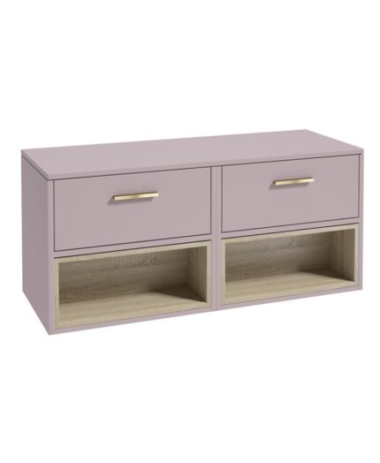 MALMO Wall Hung 120cm Two Drawer Countertop Vanity Unit