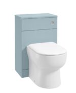 SCANDINAVIAN Back To Wall Unit & Cistern - Matt Morning Sky Blue
