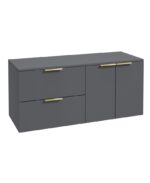 STOCKHOLM Wall Hung 120cm Two Drawer/Two Door Countertop Vanity Unit