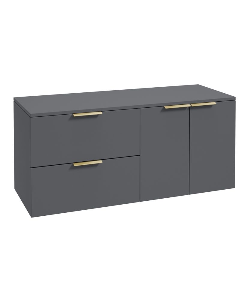 1753718921_uf1321-1 STOCKHOLM Wall Hung 120cm Two Drawer/Two Door Countertop Vanity Unit - Image 1
