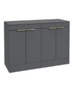 STOCKHOLM Floorstanding 120cm Four Door Countertop Vanity Unit