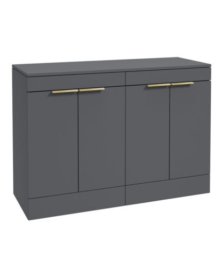 STOCKHOLM Floorstanding 120cm Four Door Countertop Vanity Unit