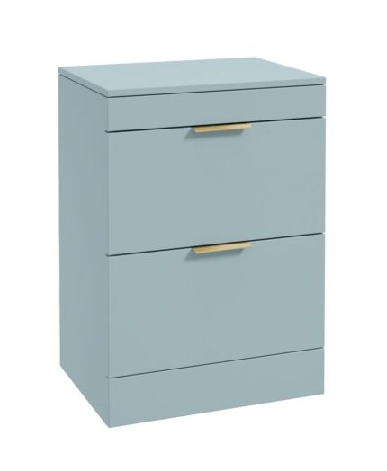 STOCKHOLM Floorstanding 60cm Two Drawer Countertop Vanity Unit