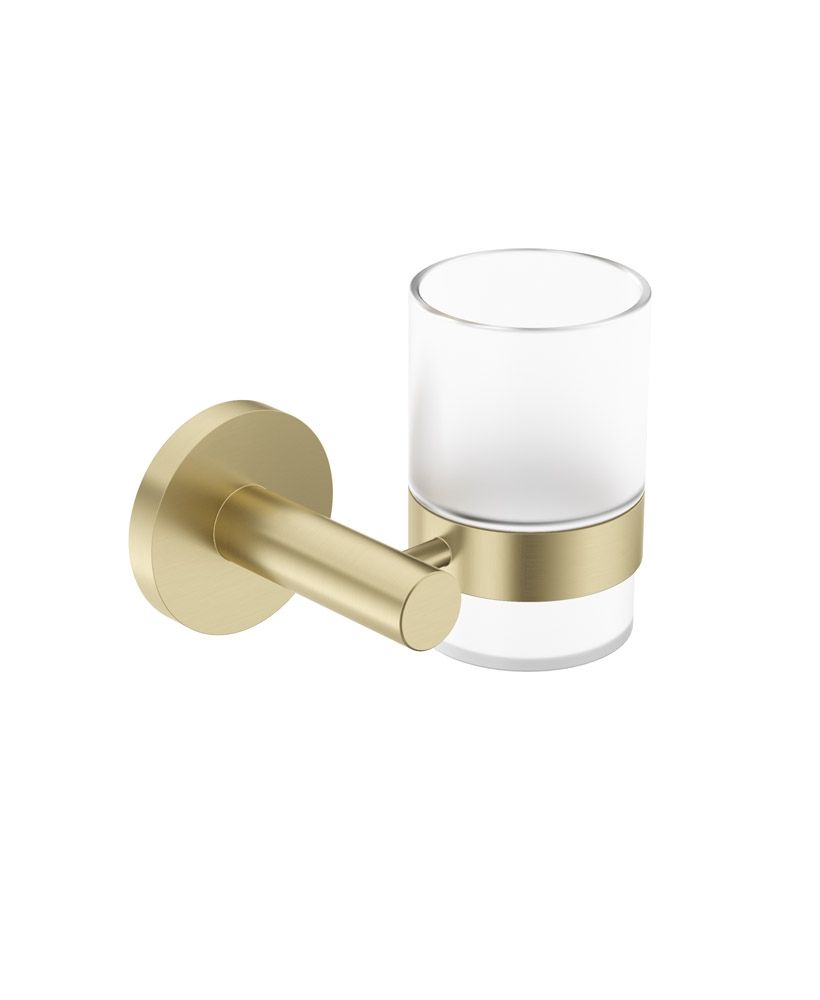 1753718972_ua0106-1 HAKK Tooth Brush Holder Brushed Gold - Image 1