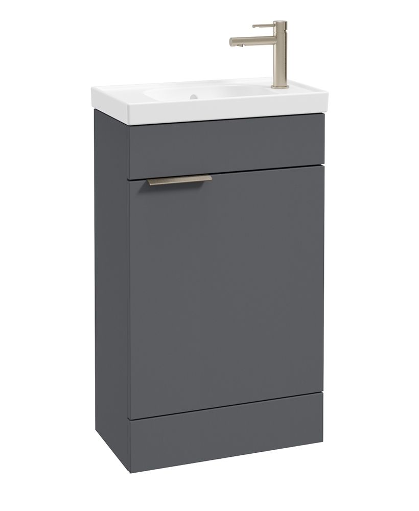 1753719080_uf1513-1 STOCKHOLM Floorstanding 50cm Single Door Cloakroom Vanity Unit - Image 1