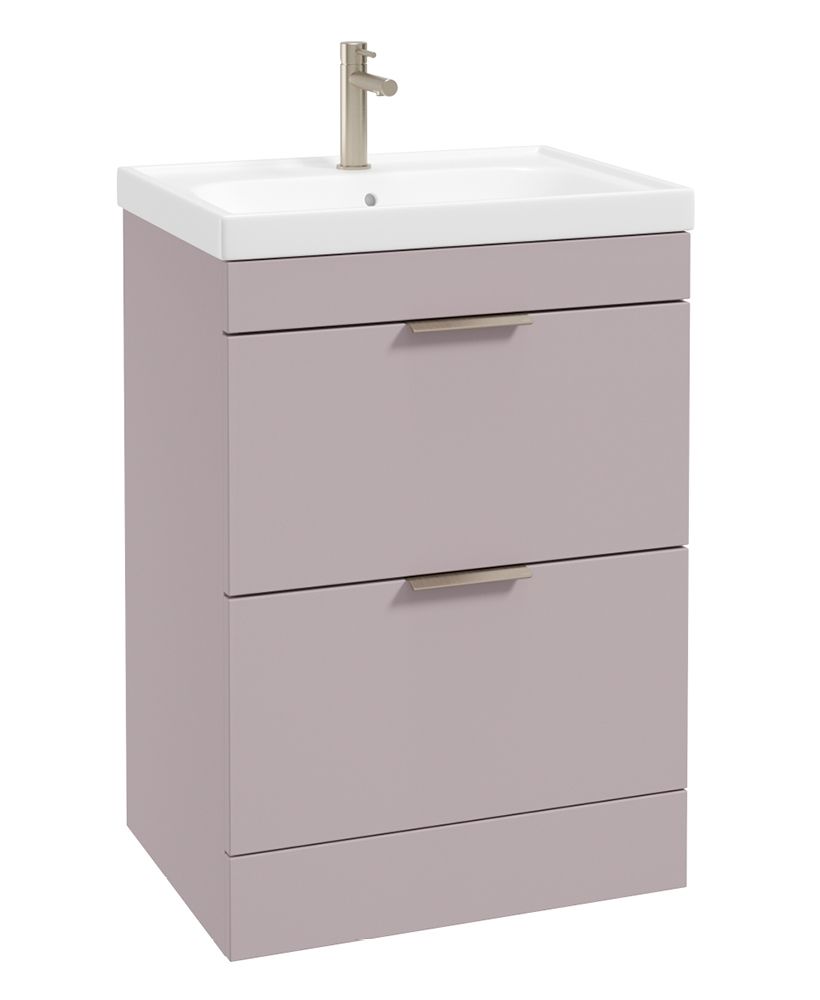 1753719090_uf1564 STOCKHOLM Floorstanding 60cm Two Drawer Vanity Unit - Image 1
