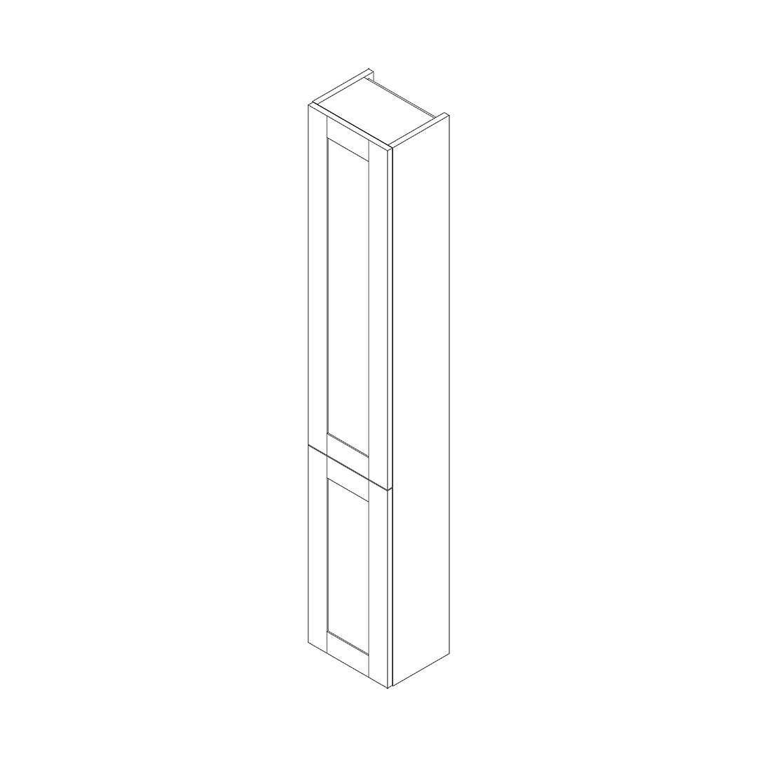 gresham-slimline-300mm-2-door-tall-storage-unit Gresham Slimline 300mm 2 Door Tall Storage Unit 300mm - Image 1