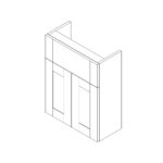 Gresham Slimline 2 Door Basin Unit